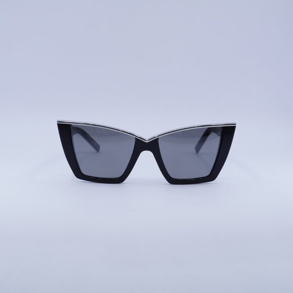 ?️ New Saint Laurent SL570 002 Sunglasses - Black Frame, Silver Mirror Lenses main image 8